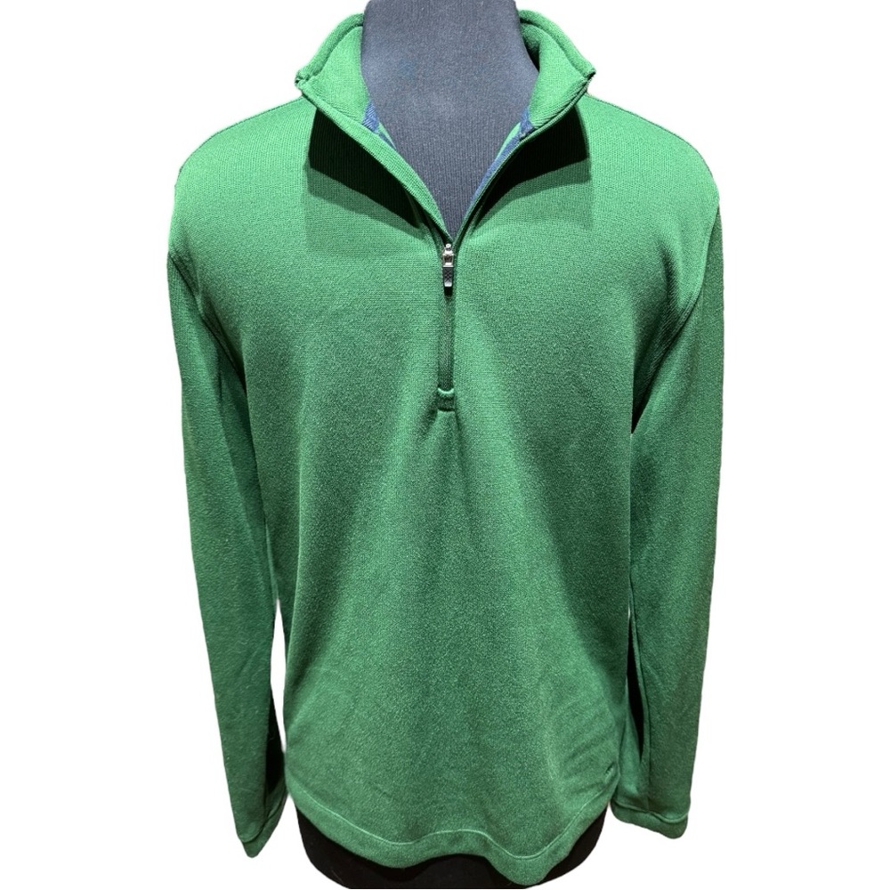 Rhone Green Quarter-Zip Pullover – Men’s Medium – Excellent Condition